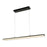 Abra Lighting Eros 2 Light Curved Acrylic Twin Bar Pendant, Black
