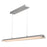 Abra Lighting Eros 2 Light Curved Acrylic Twin Bar Pendant, Silver