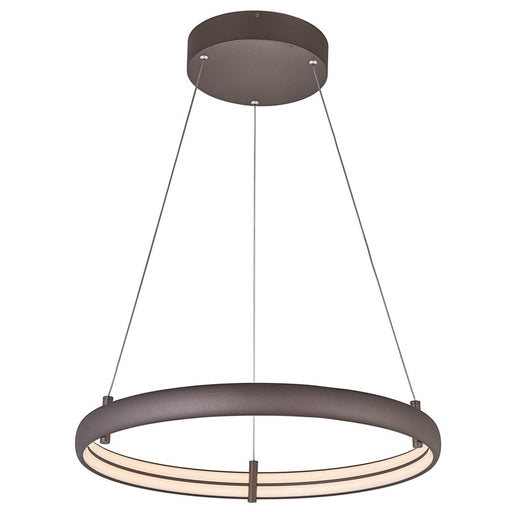 Abra Lighting Sling 1 Light Small Dual LED Ring Pendant, Bronze