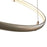 Abra Lighting Sling 1 Light Small Dual LED Ring Pendant, Silver