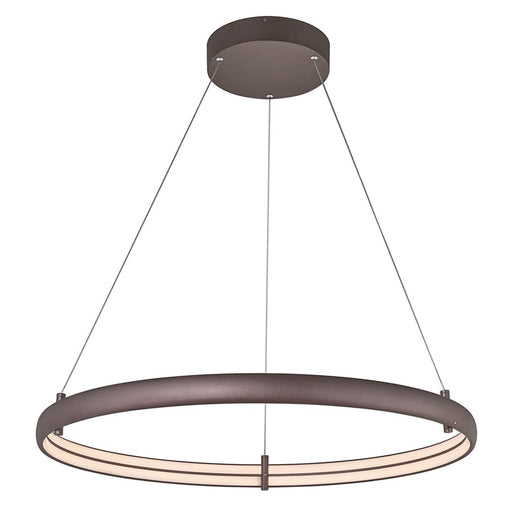Abra Lighting Sling 1 Light Medium Dual LED Ring Pendant, Bronze