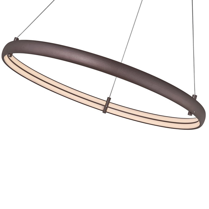 Abra Lighting Sling 1 Light Medium Dual LED Ring Pendant, Bronze