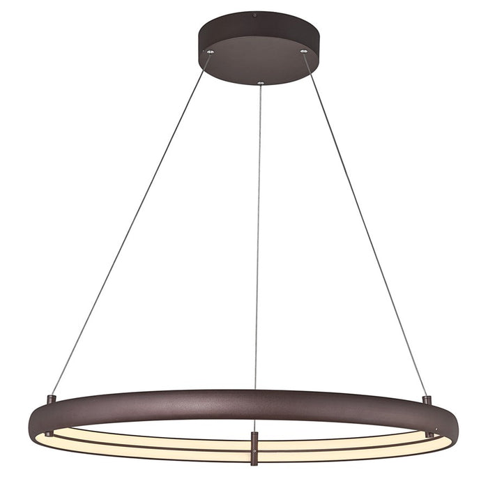 Abra Lighting Sling 1 Light Medium Dual LED Ring Pendant, Bronze
