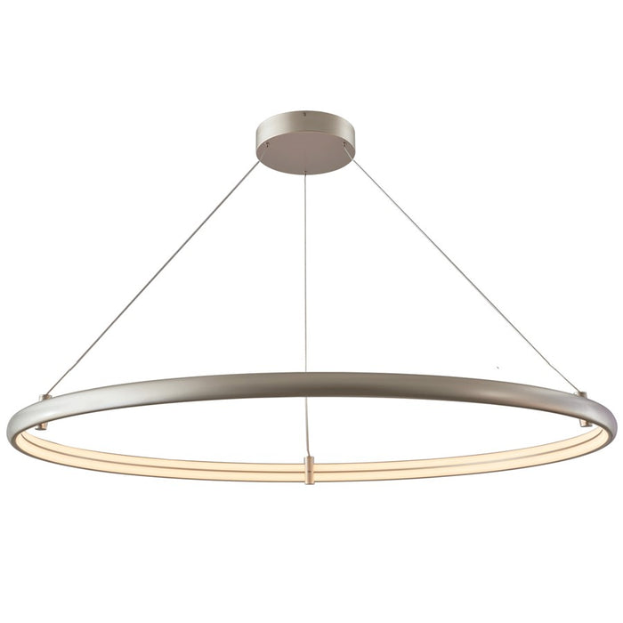 Abra Lighting Sling 1Lt XLarge Dual LED Ring Pendant, Silver - 10010PN-TS-SLING