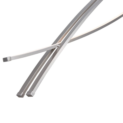 Abra Lighting Wishbone 3 Light Crossed Frame Pendant, Nickel