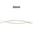 Abra Lighting ORB 1 Light Linear Bar Pendant/Opal Orb, Aluminum