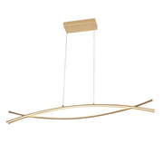 Abra Lighting Wishbone 3Lt Crossed Frame Pendant, Gold - 10016PN-GLD-WISHBONE