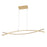 Abra Lighting ORB 1 Light Linear Bar Pendant/Opal Glass Orb, Chrome