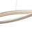 Abra Lighting Wishbone 5 Light Crossed Frame Pendant, Nickel