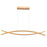 Abra Lighting Wishbone 5 Light Crossed Frame Pendant, Gold