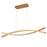 Abra Lighting Wishbone 5 Light Crossed Frame Pendant, Gold
