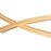 Abra Lighting Wishbone 5 Light Crossed Frame Pendant, Gold