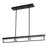 Abra Lighting Pane 3 Light Framed Pendant/Frosted Diffuser, Black