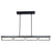Abra Lighting Pane 4 Light Framed Pendant/Frosted Diffuser, Black