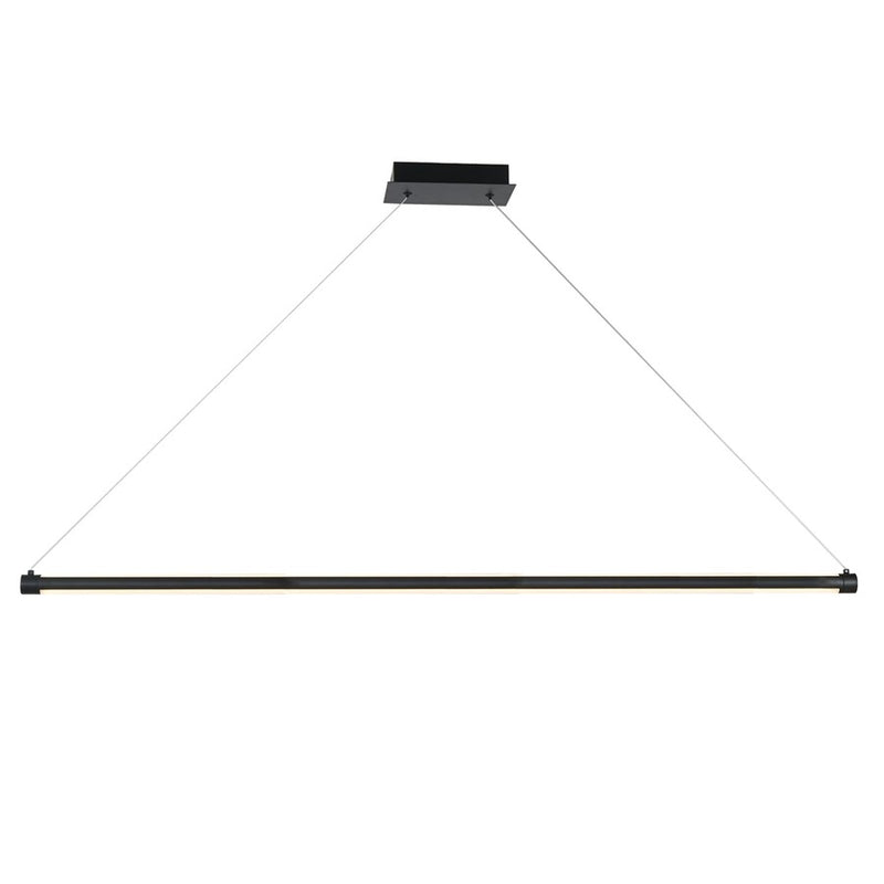 Abra Lighting ORB 1 Light Linear Bar Pendant/ excluding Glass, BK
