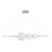 Abra Lighting ORB 1Lt Linear Bar Pendant/3 Orbs, Chrome/Opal - 10026PN-CHOPL-ORB