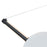 Abra Lighting ORB 1 Light Linear Bar Pendant/3 Orbs, Black/Opal