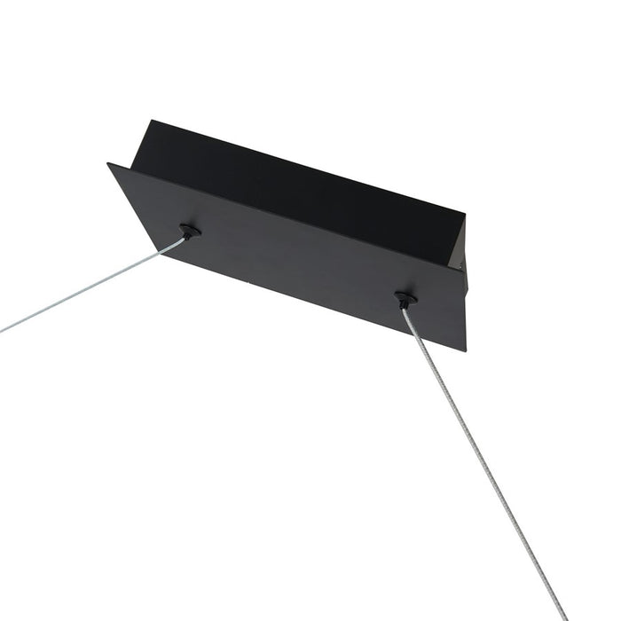 Abra Lighting ORB 1 Light Linear Bar Pendant/3 Orbs, Black/Opal