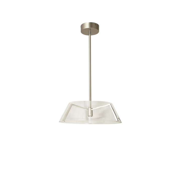 Abra Lighting Talon 1 Light Clear Glass/LED Claw Pendant, Nickel