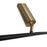 Abra Lighting Spartan 3 Light Cylinder Pendant, Black/Gold