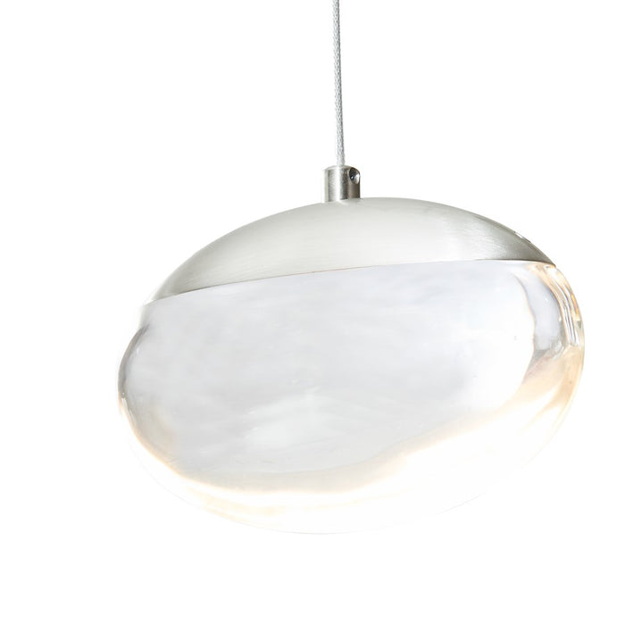 Abra Lighting Athena 1 Light Teardrop Pendant/120" Cord, Nickel