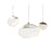 Abra Lighting Athena 1 Light Teardrop Pendant/120" Cord, Nickel