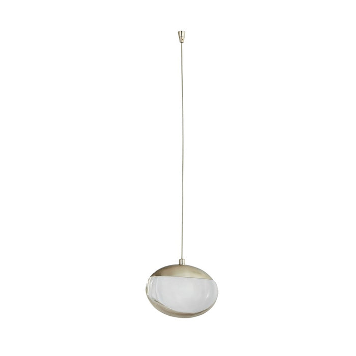 Abra Lighting Athena 1 Light Teardrop Pendant/120" Cord, Nickel