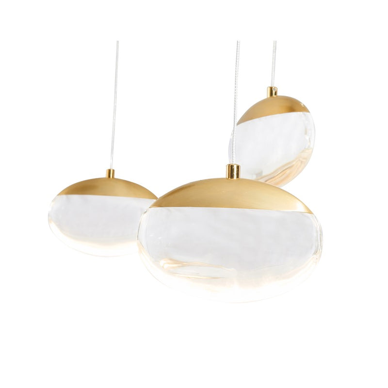 Abra Lighting Athena 1 Light Oval Teardrop Pendant, BK/BS