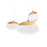 Abra Lighting Athena 1 Light Oval Teardrop Pendant, BK/BS