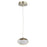 Abra Lighting Athena 1 Light Teardrop Pendant, Nickel