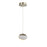 Abra Lighting Athena 1 Light Teardrop Pendant, Nickel