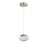 Abra Lighting Athena 1 Light Teardrop Pendant, Nickel
