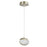 Abra Lighting Athena 1 Light Teardrop Pendant, Nickel