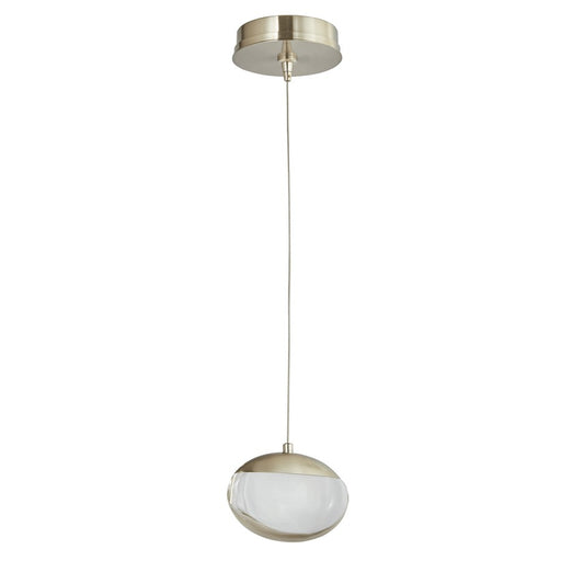 Abra Lighting Athena 1 Light Teardrop Pendant, Nickel