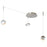 Abra Lighting Athena 3 Light Octopus Pendant/Teardrop, Nickel