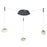 Abra Lighting Athena 3Lt Octopus Pendant/Teardrop, BK/BS - 10062PN-MB-BB-ATHENA