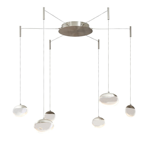 Abra Lighting Athena 6 Light Octopus Pendant/Teardrop, Nickel