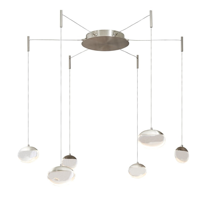 Abra Lighting Athena 6 Light Octopus Pendant/Teardrop, Nickel