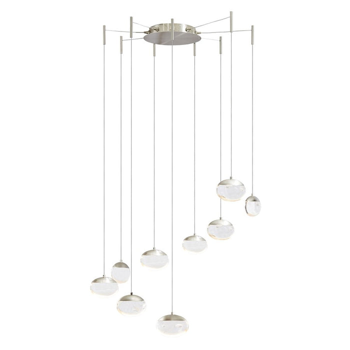 Abra Lighting Athena 9 Light Octopus Pendant/Teardrop, Nickel