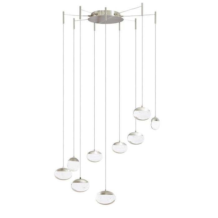 Abra Lighting Athena 9 Light Octopus Pendant/Teardrop, Nickel