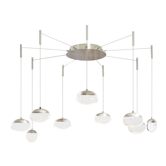 Abra Lighting Athena 9 Light Octopus Pendant/Teardrop, Nickel