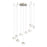 Abra Lighting Athena 9 Light Octopus Pendant/Teardrop, Nickel
