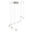 Abra Lighting Athena 9 Light Octopus Pendant/Teardrop, Nickel