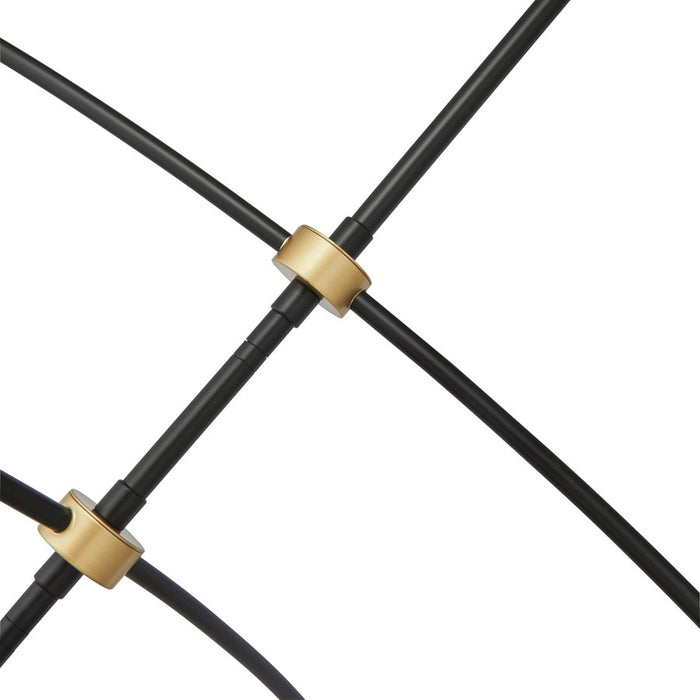 Abra Lighting Athena 6 Light Teardrop Cylinder Pendant, BK/BS