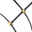 Abra Lighting Athena 6 Light Teardrop Cylinder Pendant, BK/BS