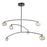 Abra Lighting Athena 6 Light Teardrop Cylinder Pendant, BK/BS