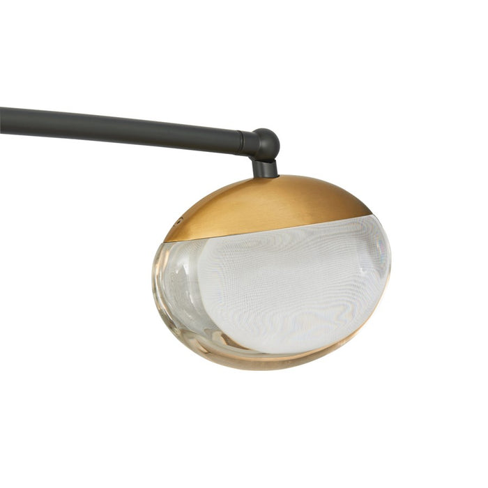 Abra Lighting Athena 8 Light Teardrop Cylinder Pendant, BK/BS