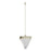 Abra Lighting Atlas 1 Light Diamond Pendant/120" Cord, Nickel