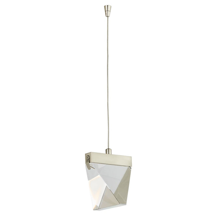Abra Lighting Atlas 1 Light Diamond Pendant/120" Cord, Nickel