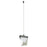 Abra Lighting Atlas 1Lt Diamond Pendant/120" Cord, Black - 10069PN-MB-ATLAS